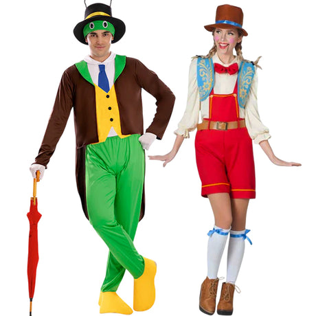 Pepito Grillo y Pinocho para disfrazarte en pareja