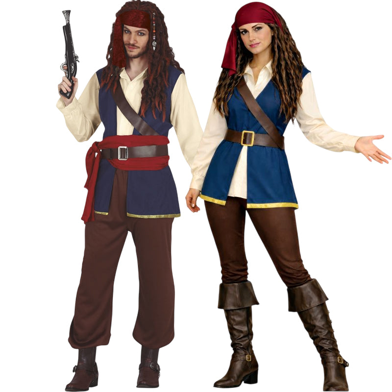 Piratas Sparrow para disfrazarte en pareja 