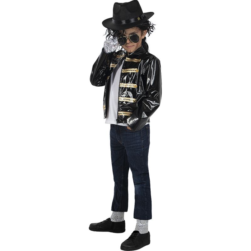 Sombrero y guante de Michael Jackson para niños Bis