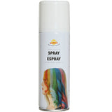 Spray de pelo color blanco