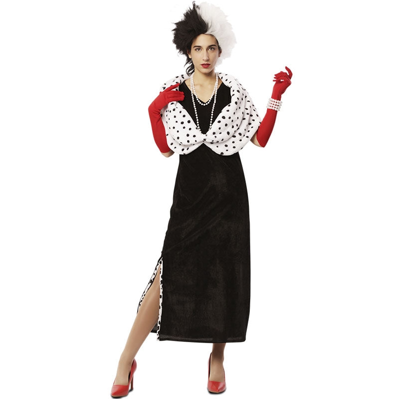 cruella de vil handschuhe ▷ Cruella de Vil 101 Dalmatiner Kostüm für Damen