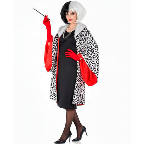 Disfraz de Cruella de Vil Lujo para mujer Bis