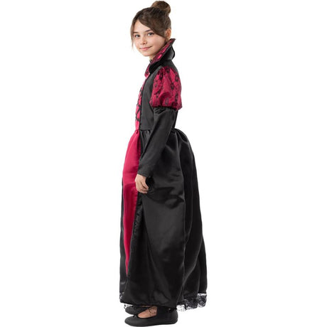 Disfraz de Vampiresa Roja para niña Perfil