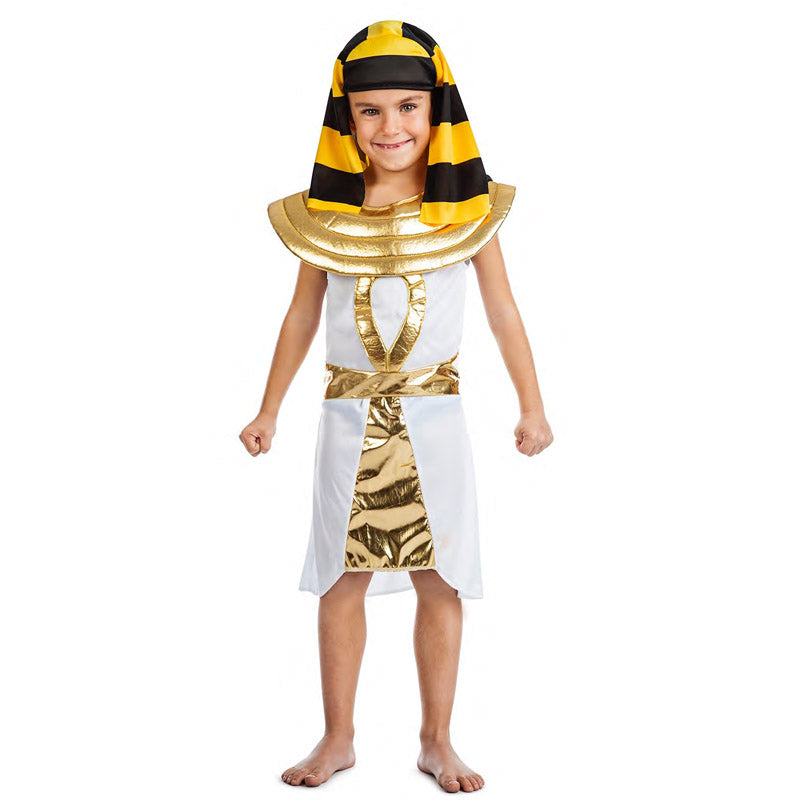 DEGUISE TOI Ägypterin-Kinderkostüm – Komplettes Set Mit Kleid, Gürtel, Kragen & Zubehör, Gold, Für Mädchen