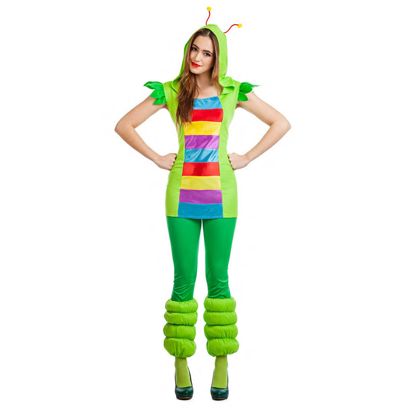 Kimokawaii Kostüm Grün – Komplett-Set In Größe XL Mit Mütze, Jacke, Hose, Shirt, Gürtel & Socken