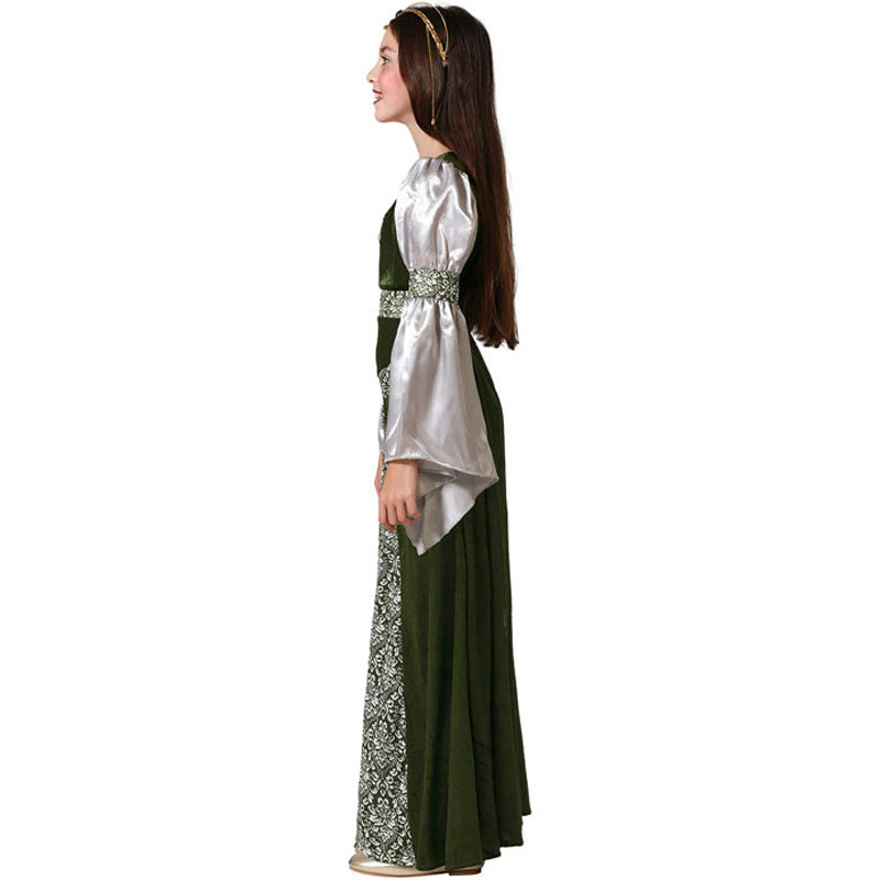 Disfraz para niña de Princesa medieval elegante Perfil