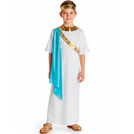 Disfraz de Sacerdote Griego para niño Bis