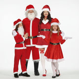Gruppe Papa und Mama Weihnachtsmann