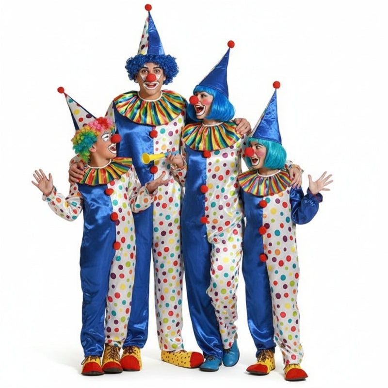 Gruppe von Blaue Clowns