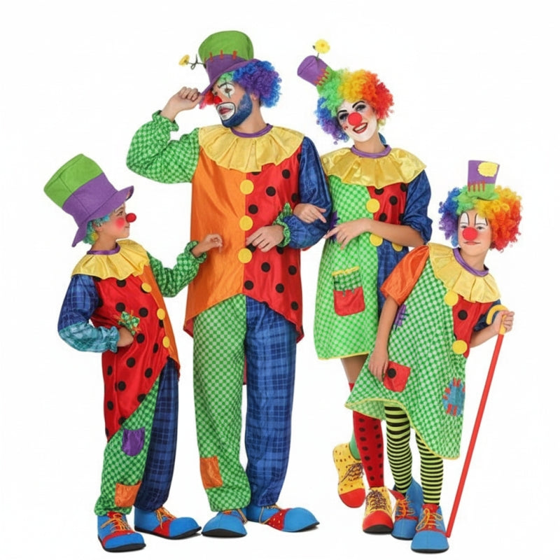 Gruppe von Geflickte Clowns