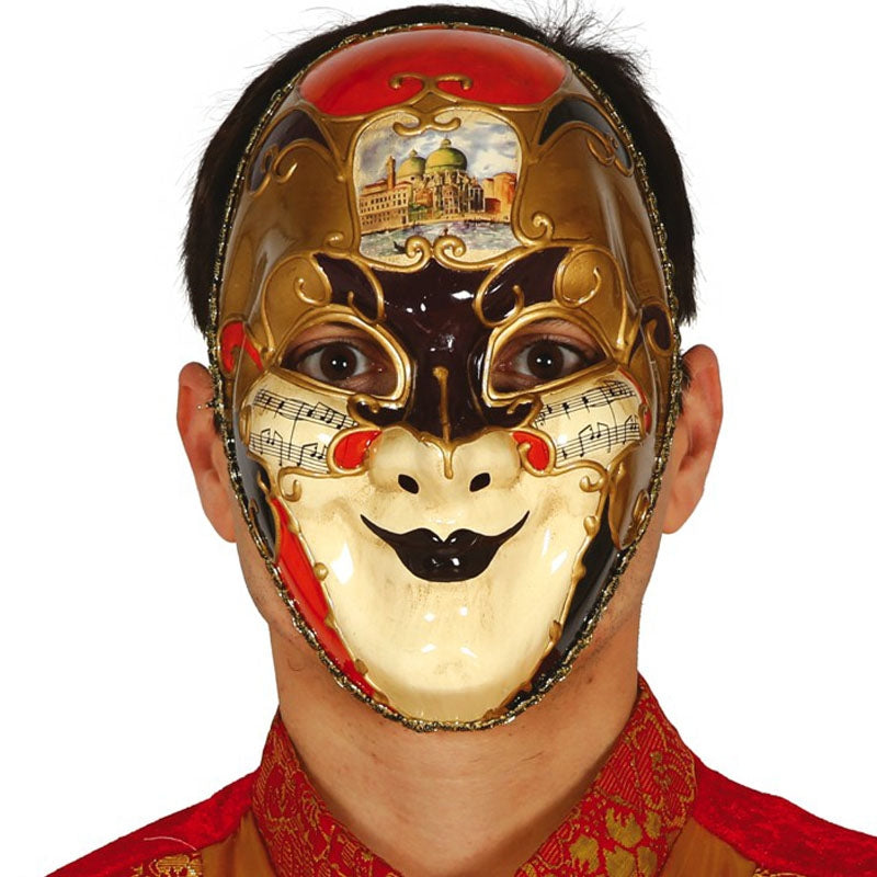Venezianische Masken Für Paare | Lasergeschnitten Mit Strass, Rot | Für Karneval, Halloween & Maskenbälle