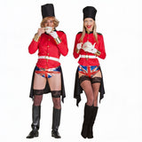 Englische Royal Guards Exhibitionisten Paarkostüm für Erwachsene
