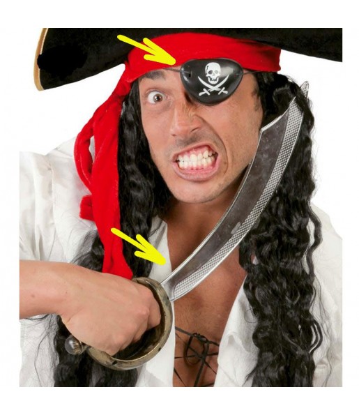 Schwert mit Piratenabzeichen