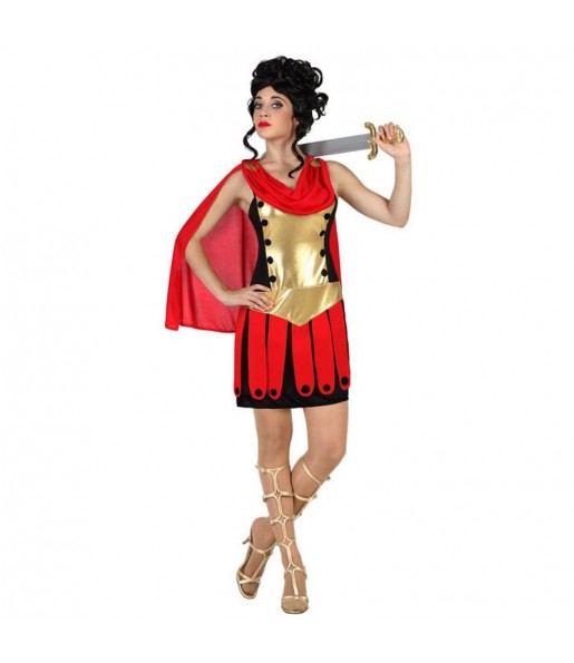 Kostüm Sie sich als Goldener Römischer Kriegerin Kostüm für Damen-Frau für Spaß und Vergnügungen