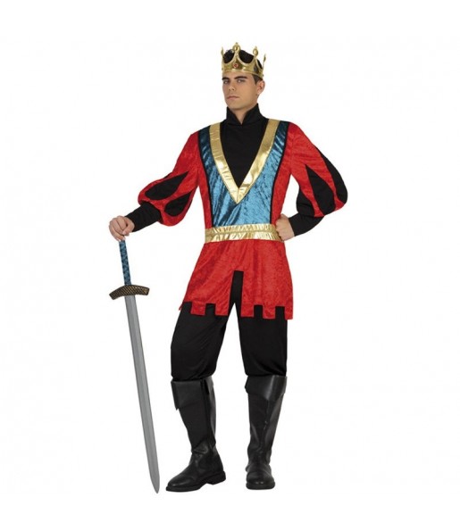 Mittelalterliches Königs Deluxe Erwachseneverkleidung für einen Faschingsabend