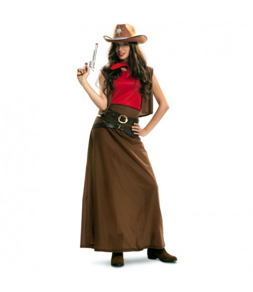 Kostüm Sie sich als Western Cowgirl Kostüm für Damen-Frau für Spaß und Vergnügungen