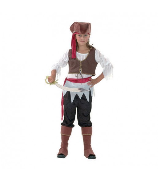 Freibeuter Piratin Mädchenverkleidung, die sie am meisten mögen