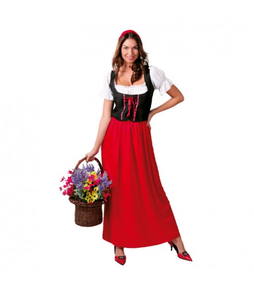 Kostüm Sie sich als Mittelalterliche Hirtin Kostüm für Damen-Frau für Spaß und Vergnügungen