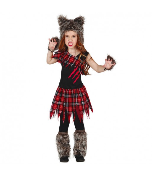 Verkleiden Sie die Schottische WölfinMädchen für eine Halloween-Party