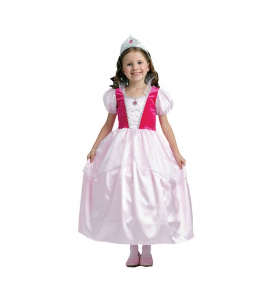 Rosa Märchenprinzessin Kostüm für Mädchen