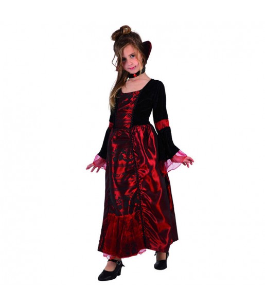 Verkleiden Sie die Luxuriöser Gotischer VampirMädchen für eine Halloween-Party