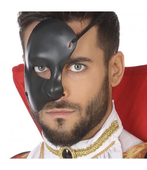 Phantom der Oper Maske schwarz um Ihr Kostüm zu vervollständigen