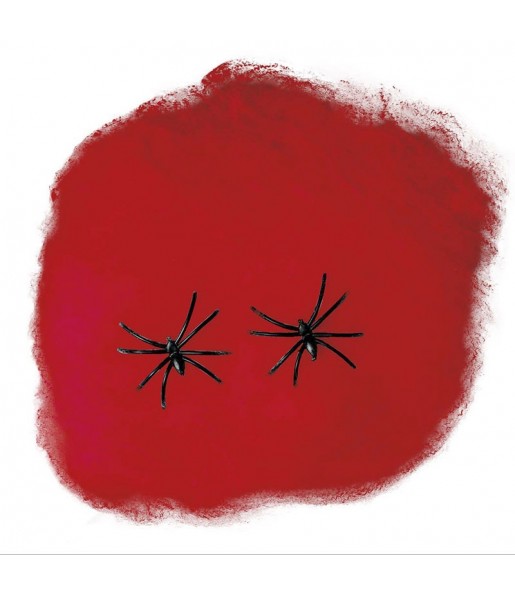 Rote Spinnennetz-Tasche 60 Gramm für halloween