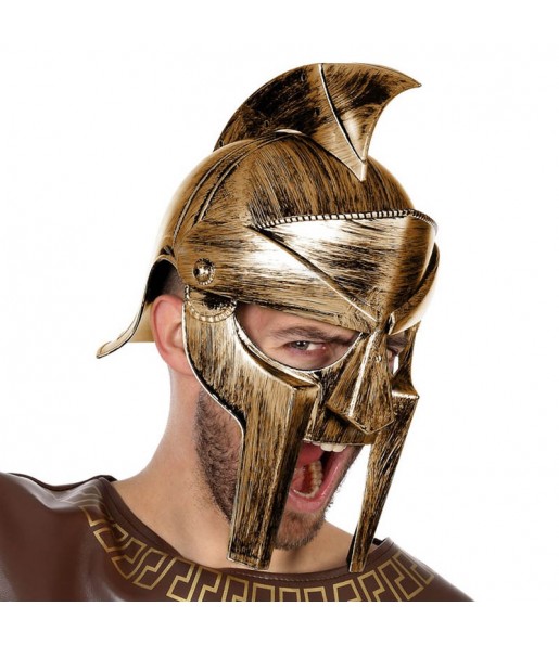 Goldener Spartaner-Helm um Ihr Kostüm zu vervollständigen