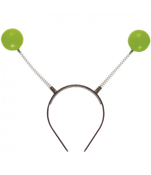 Grünes Antennen-Stirnband um Ihr Kostüm zu vervollständigen