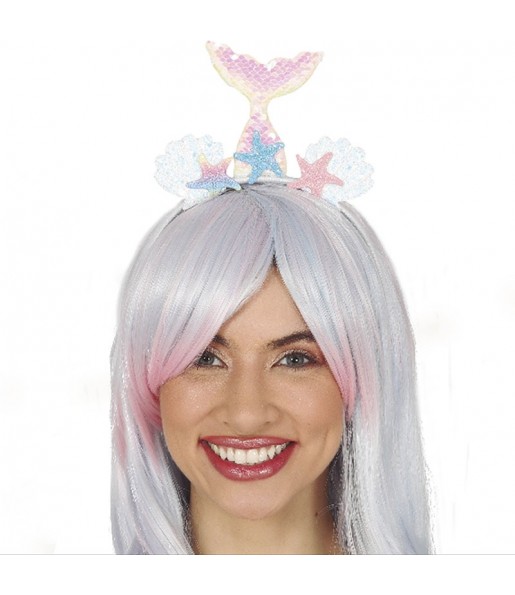 Meerjungfrau-Stirnband mit Pailletten