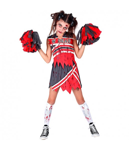 Zombie College Cheerleader Kostüm für Mädchen