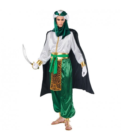 Arabische Beduinen grün Kostüm für Herren