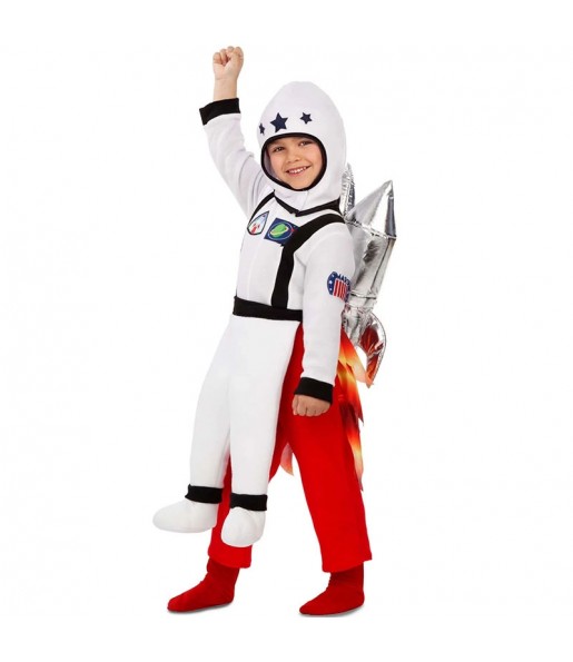 Astronaut mit Rakete Kinderverkleidung, die sie am meisten mögen