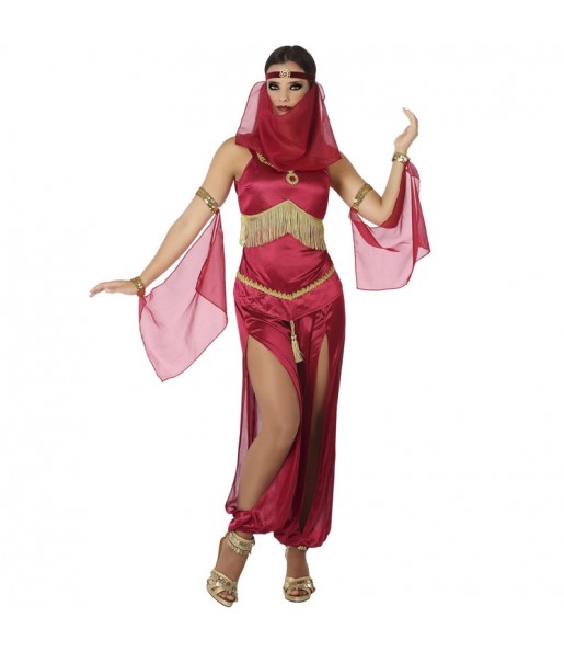 Kostüm Sie sich als Rote Arabische Tänzerin Kostüm für Damen-Frau für Spaß und Vergnügungen