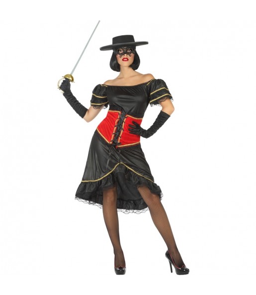 Kostüm Sie sich als Maskierte Banditin Kostüm für Damen-Frau für Spaß und Vergnügungen