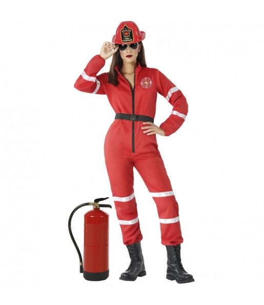 Kostüm Sie sich als Chef Feuerwehrfrau Kostüm für Damen-Frau für Spaß und Vergnügungen