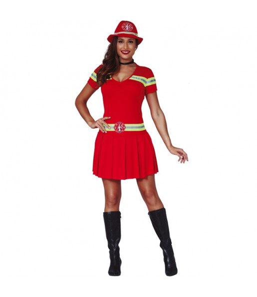 Feuerwehrfrau Kostüm für Damen
