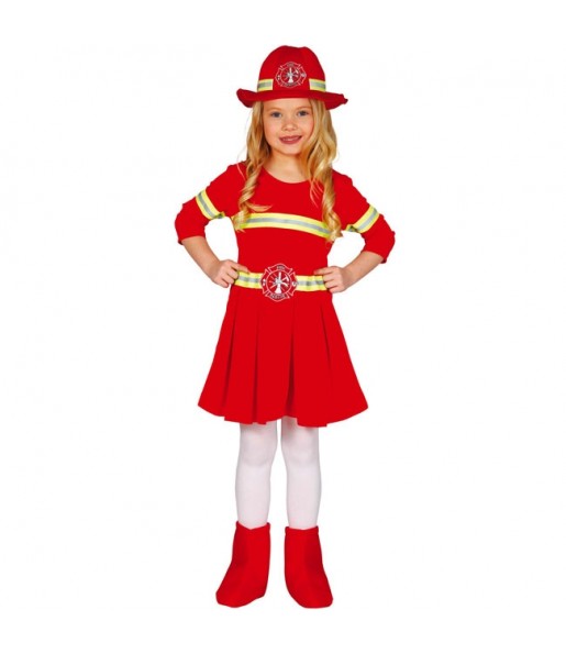 Rotes Feuerwehrmann Kostüm für Jungen