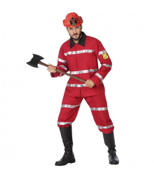 Chef Feuerwehrmann Erwachseneverkleidung für einen Faschingsabend