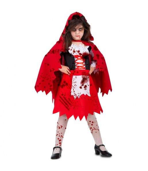 Blutiges Rotkäppchen Kostüm für Mädchen