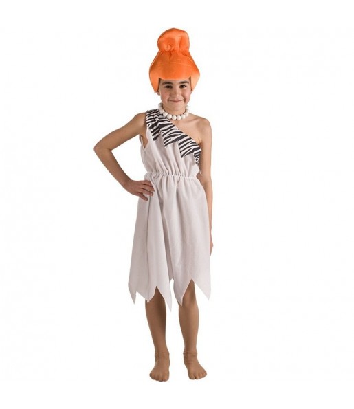 Höhlenmensch Wilma Flintstone Kostüm für Mädchen