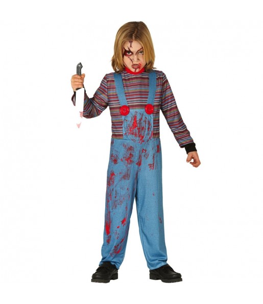 Chucky die blutige Puppe Kostüm für Kinder