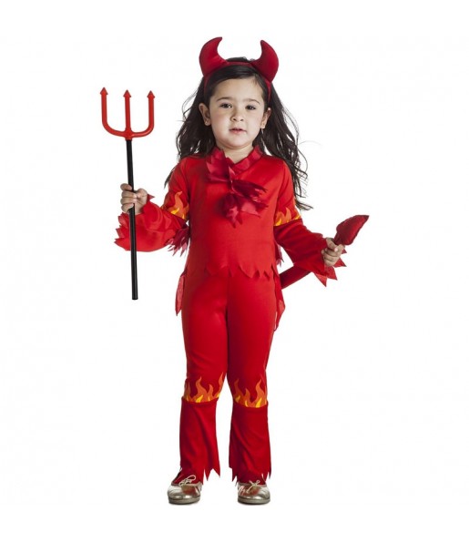Flammende Demonia Kostüm für Mädchen