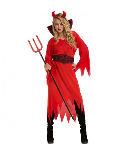 Teufelin aus der Hölle Kostüm Frau für Halloween Nacht