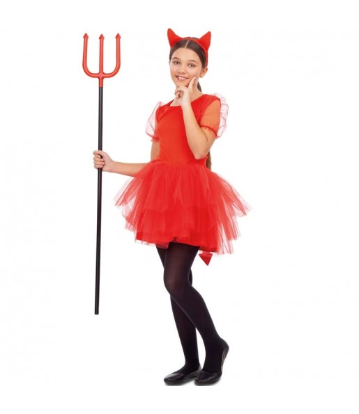 Verkleiden Sie die Teufelin Mädchen für eine Halloween-Party