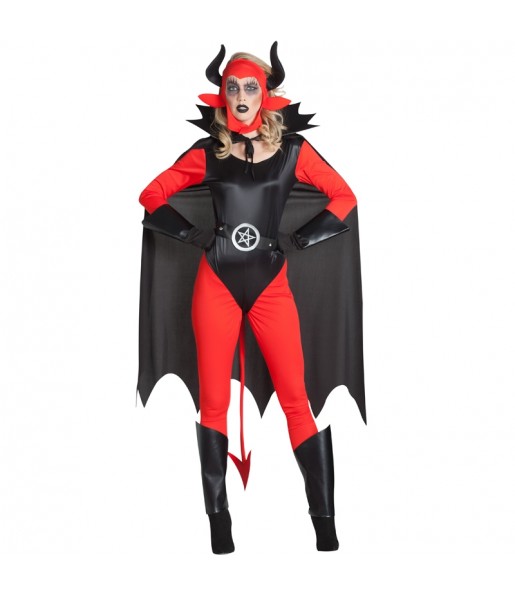 Teufelin Luzifer Kostüm Frau für Halloween Nacht