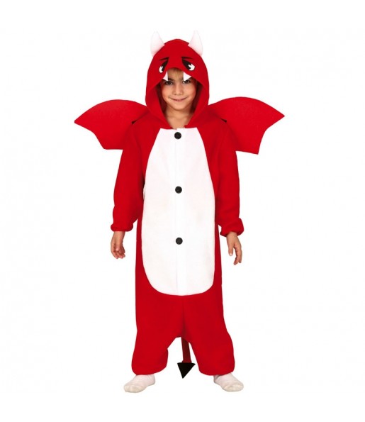 Teufel Onesie Kinderverkleidung für eine Halloween-Party
