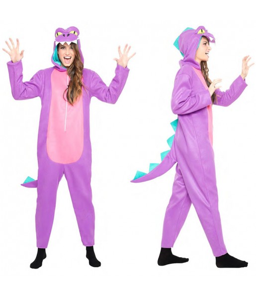Kostüm Sie sich als Lila Dinosaurier Kostüm für Damen-Frau für Spaß und Vergnügungen