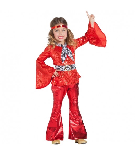 Rot Disco Mädchenverkleidung, die sie am meisten mögen