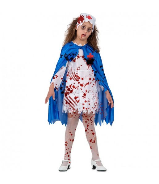 Zombie-Arzt Kostüm für Mädchen